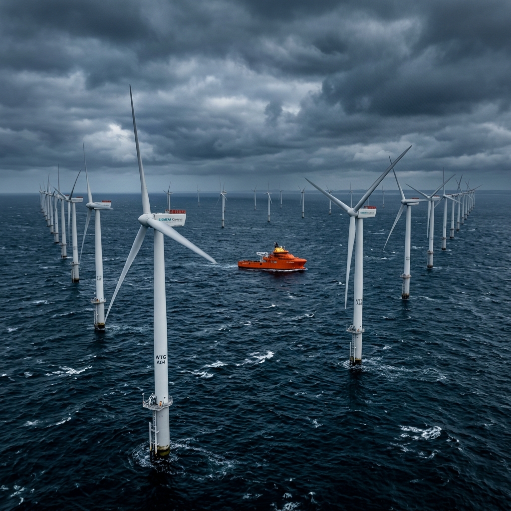 North Sea Wind Turbine Array